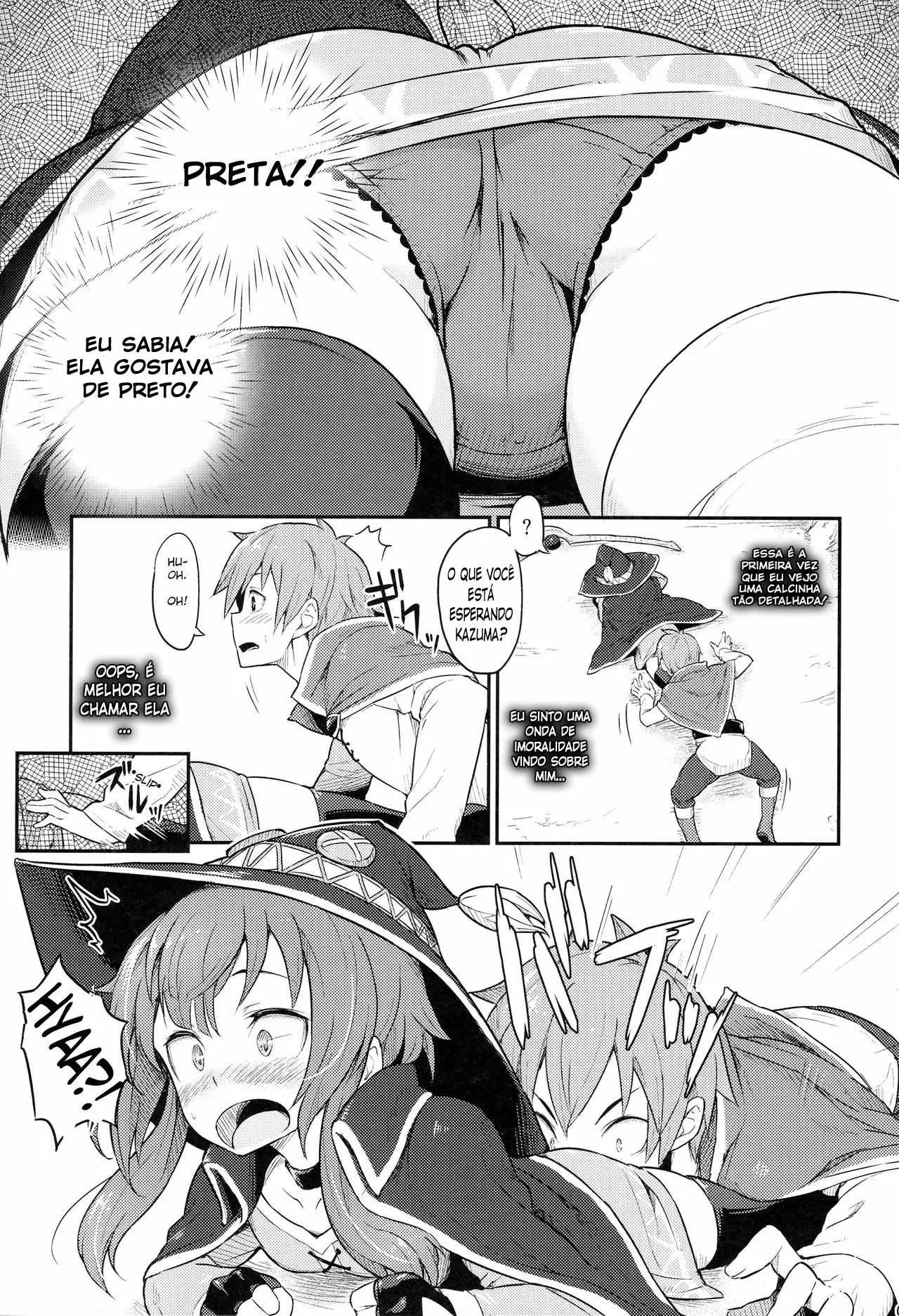 Konosuba hentai - Kazuma tirando a virgindade da Megumin