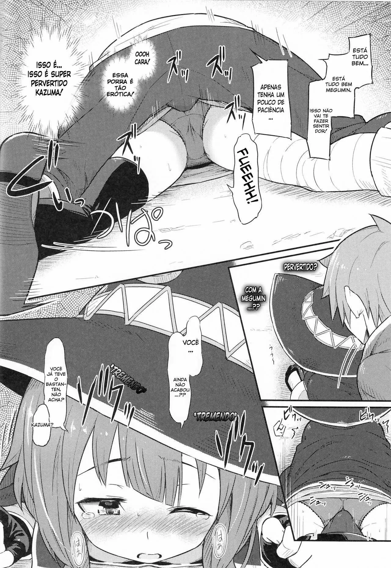 Konosuba hentai - Kazuma tirando a virgindade da Megumin