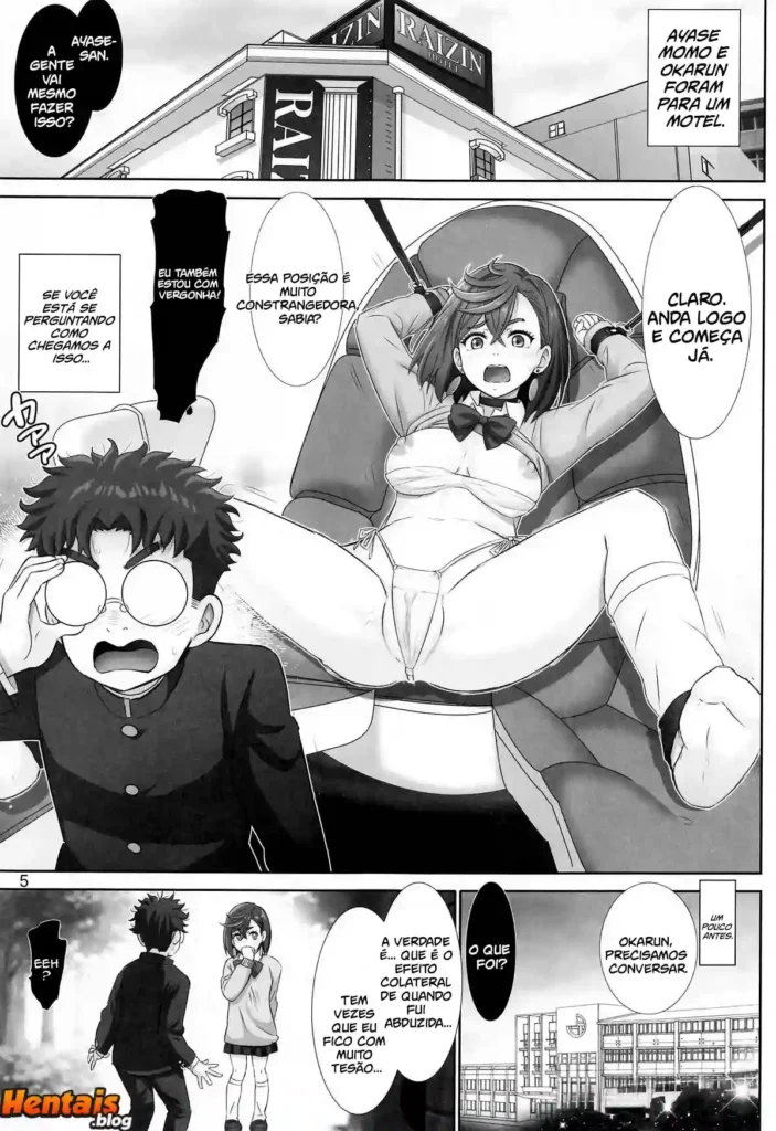 Dan Da Dan Hentai: Okarun se aproveitando da Momo Ayase